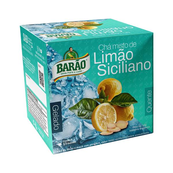 Cha Quente/Gelado Barao 15g Limao Siciliano