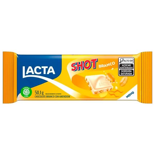 Chocolate Barra Lacta 50,1g Shot Branco