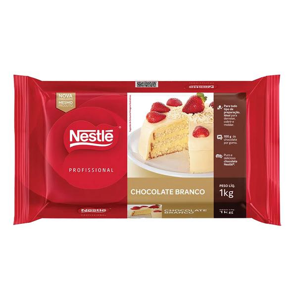 Chocolate Barra Nestle 1kg Marfim Branco