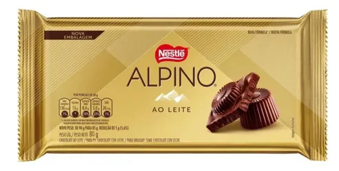 Chocolate Barra Nestle 80g Alpino Ao Leite
