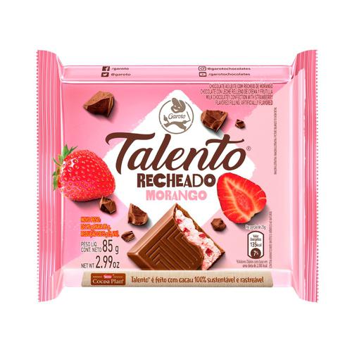 Chocolate Barra Talento 85g Morango