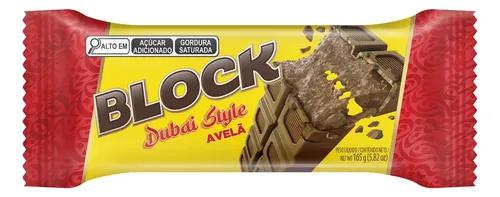 Chocolate Block Dubai 165g Avelã