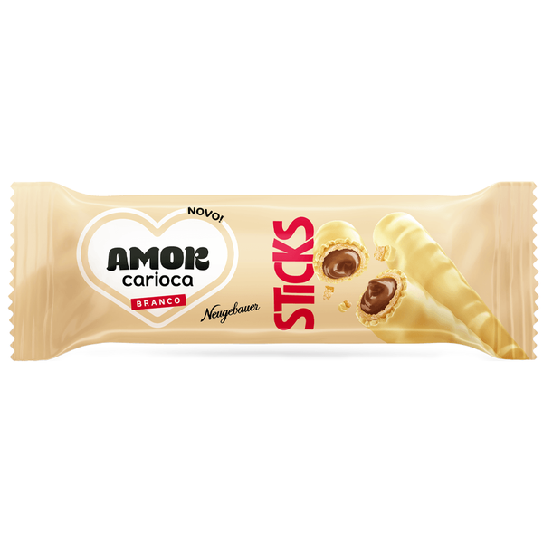 Chocolate Sticks 29g Amor Carioca Branco