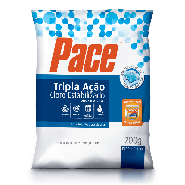 Cloro Pace Tablete Tripa Acao 200g