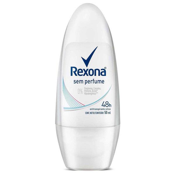 Desodorante Rexona Rollon 50ml Sem Perfume