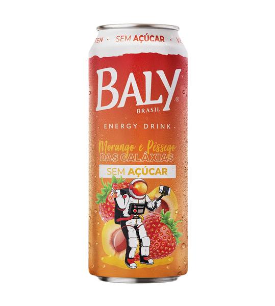 Energetico Baly S/Acucar 473ml Morango Pessego