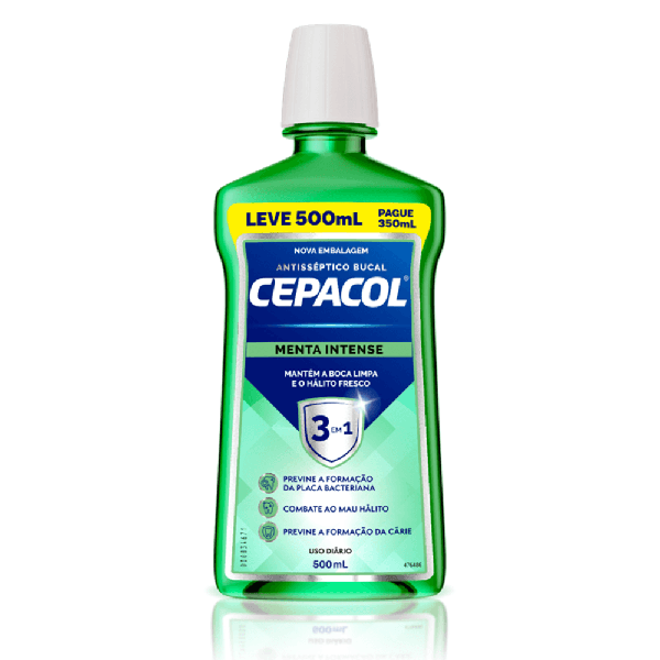 Enxaguante Cepacol 500ml Menta Intense Lv+Pg-
