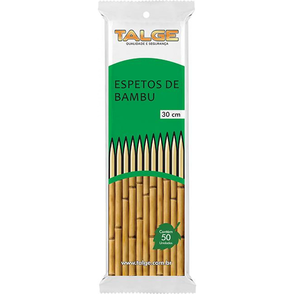 Espeto Bambu TalgeEco 30cm C/ 50un
