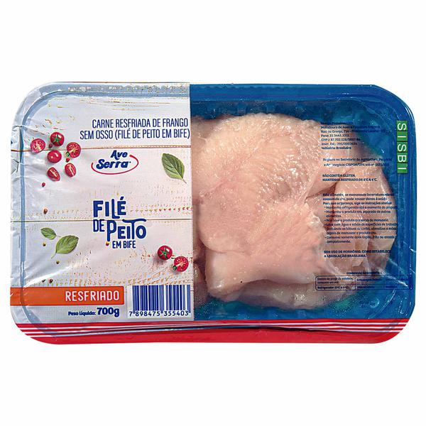 File Peito Ave Serra 700g Bife