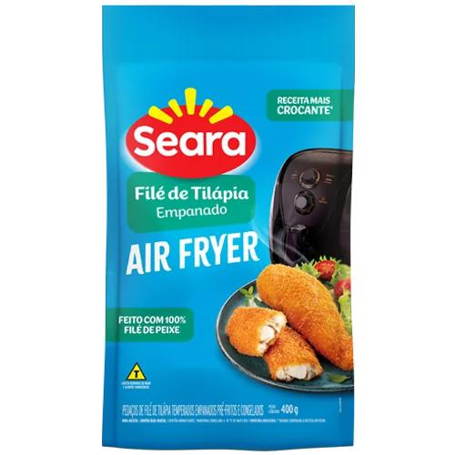 File Tilapia Emapanado Seara 400g Air Fryer