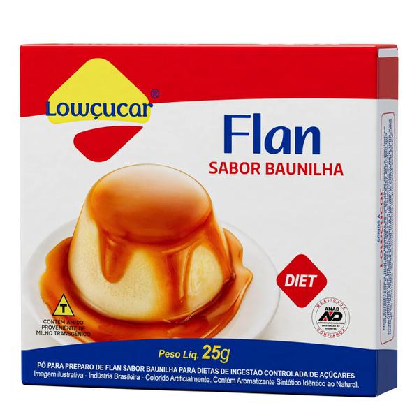 Flan Lowcucar 25g Baunilha