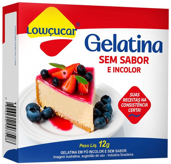Gelatina Lowcucar 12g S/ Sabor