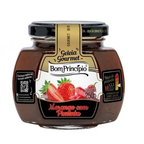 Geleia Bom Principio 250g Morango Pimenta