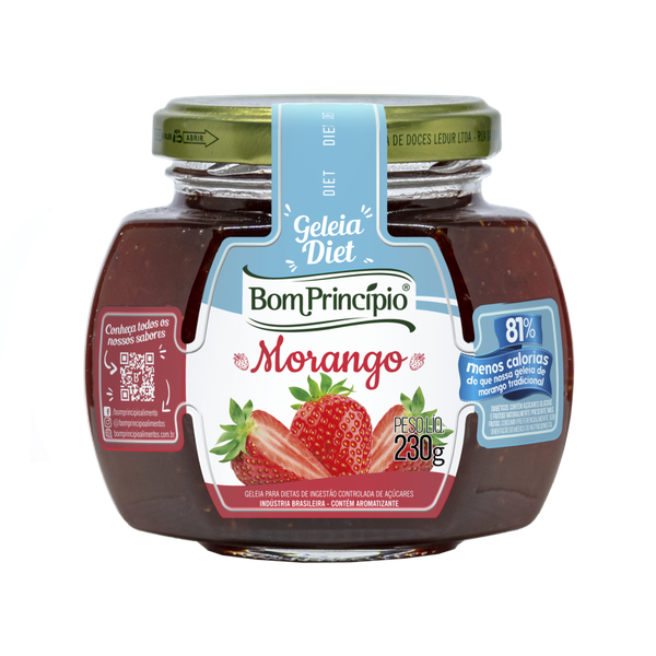 Geleia Bom Principio Diet 230g Morango