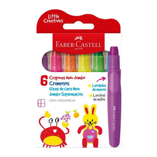 Giz Cera Cremoso Faber Castell Neon