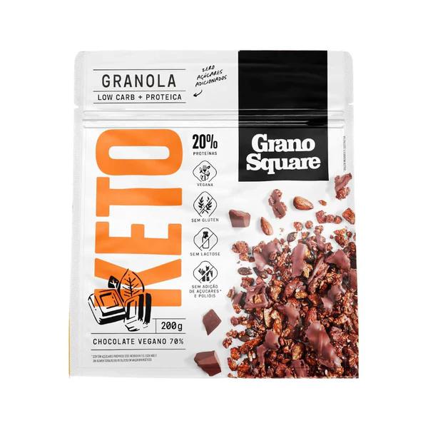 Granola GranoSquare Low Carb 200g Chocolate 70%