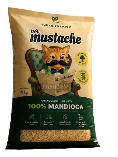 Granulado Higienico Mr Mustache Mandioca 4kg