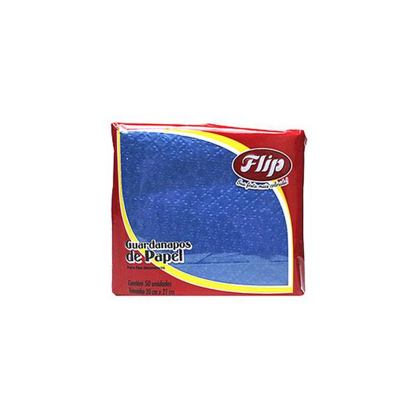 Guardanapo Flip C/50un Azul Escuro