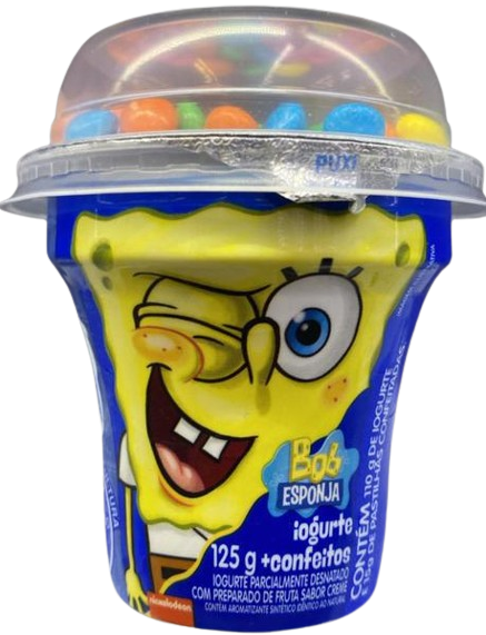 Iogurte Batavinho Bob Esponja 125g Confeito