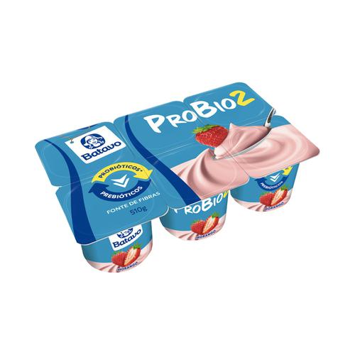 Iogurte Batavo 510g ProBio2 Morango