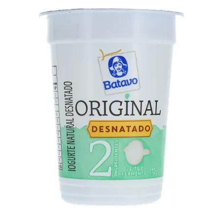 Iogurte Batavo Natural 160g Desnatado