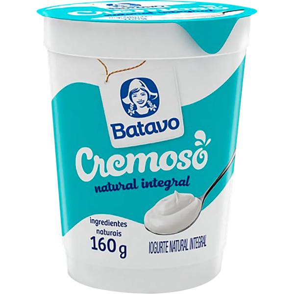 Iogurte Batavo Natural 160g Integral