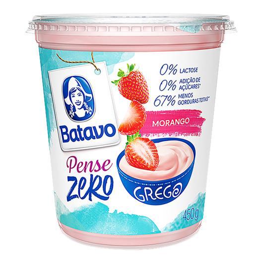 Iogurte Grego Batavo Morango 450g Pense Zero