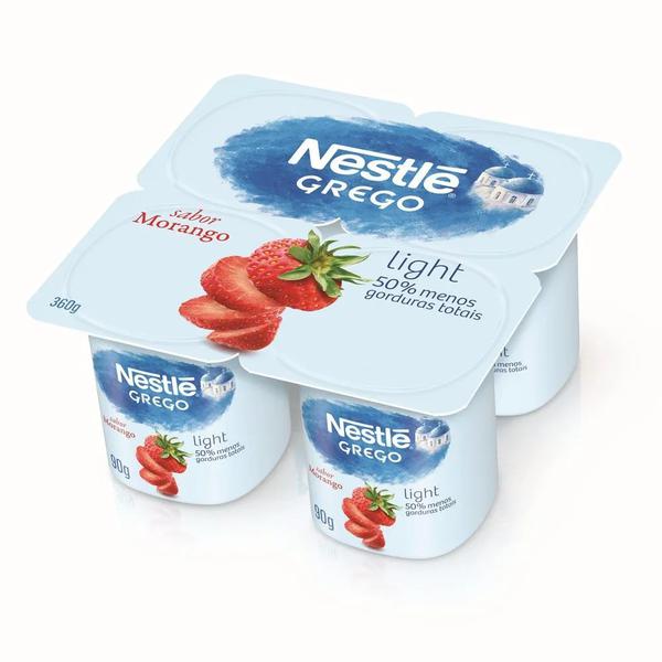 Iogurte Nestle Grego Light 360g Morango