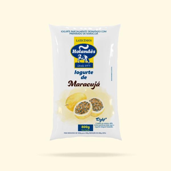 Iogurte Pct Holandes 800g Maracuja Light