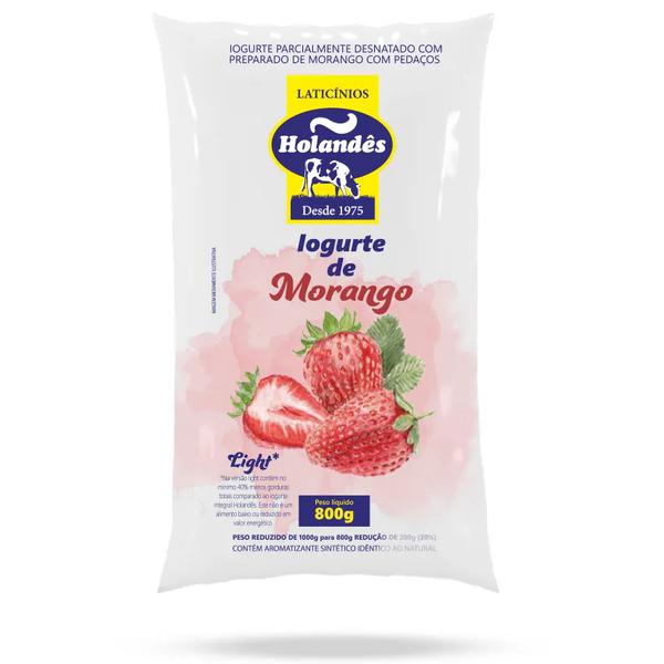 Iogurte Pct Holandes 800g Morango light