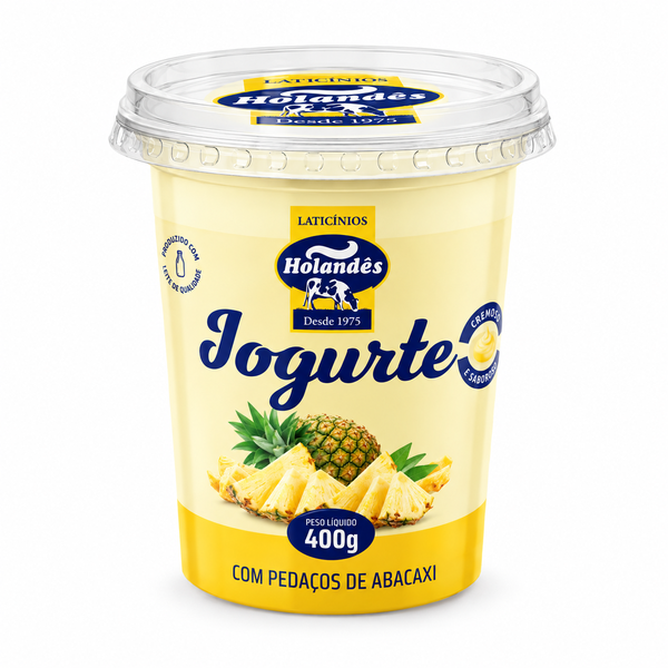 Iogurte Pote Holandes 400g Abacaxi