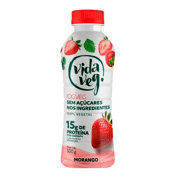 Iogurte Vida Veg 500g Morango 15g Proteina