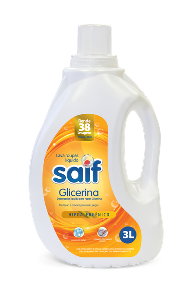 Lava Roupas Liquido Saif 3l Glicerina