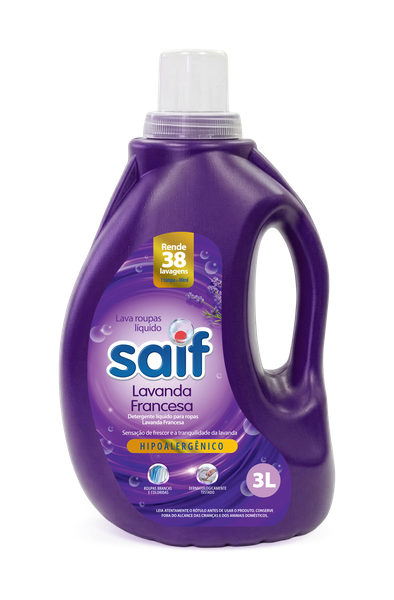 Lava Roupas Liquido Saif 3l Lavanda