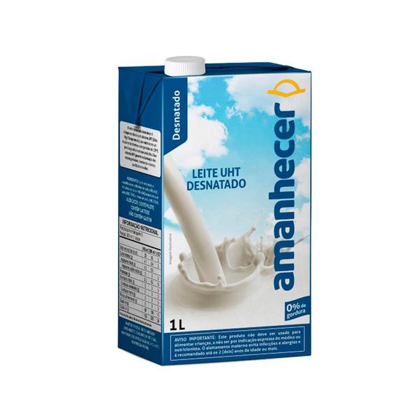 Leite Amanhecer1l Desnatado