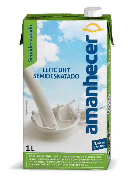 Leite Amanhecer1l Semidesnatado