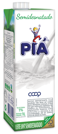 Leite Pia 1l Semi Desnatado