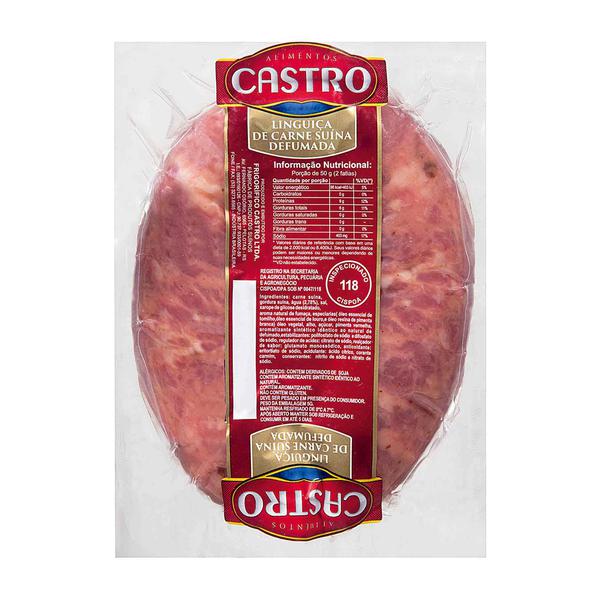 Linguica Castro Suina Defumada Kg
