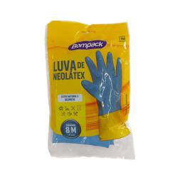 Luva Neolatex Bompack Azul M