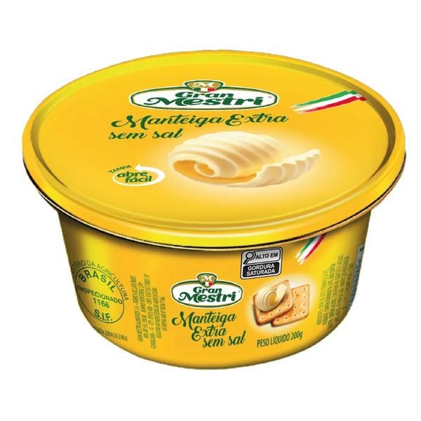 Manteiga Gran Mestri Lata 200g S/ Sal