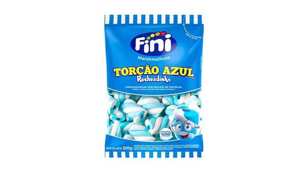 Marshmallow Fini 200g Torcao Azul Recheado