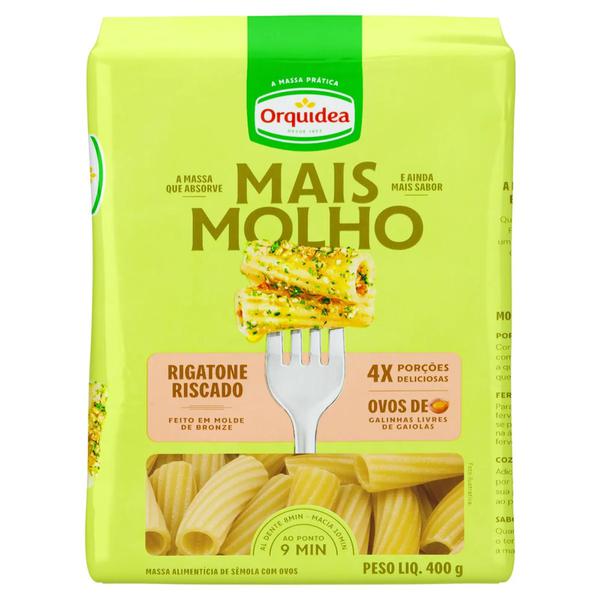 Massa Orquidea 400g Rigatone Mais Molho