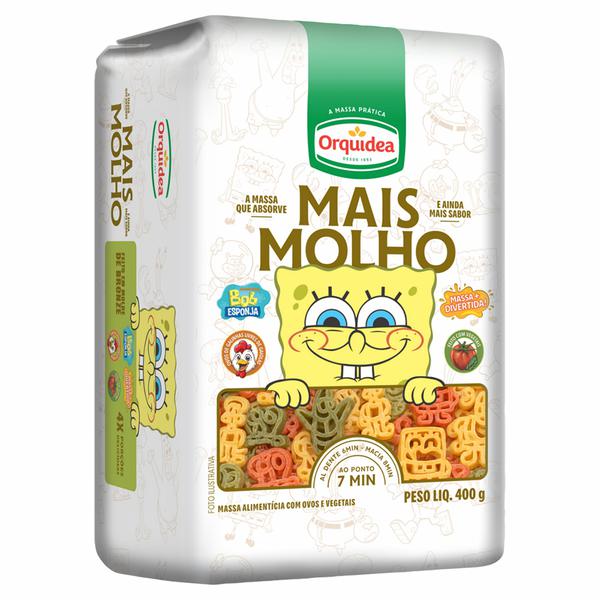 Massa Orquidea Mais Molho 400g Bob Esponja
