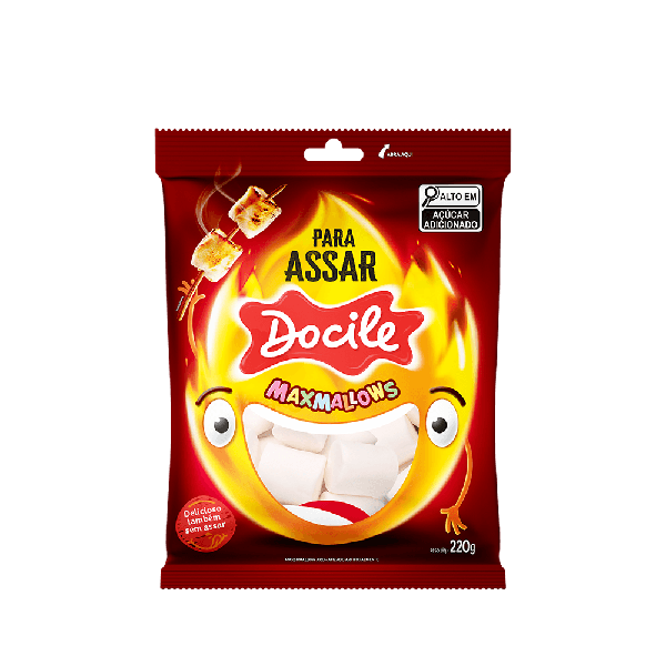 Maxmallows Docile 220g Branco P/ Assar