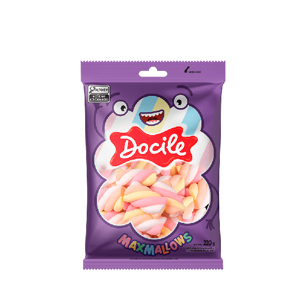 Maxmallows Docile 220g Twist Color Morango