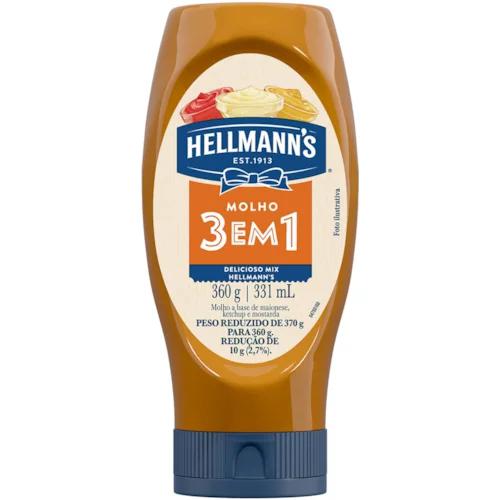Molho Hellmanns 360g 3 em 1