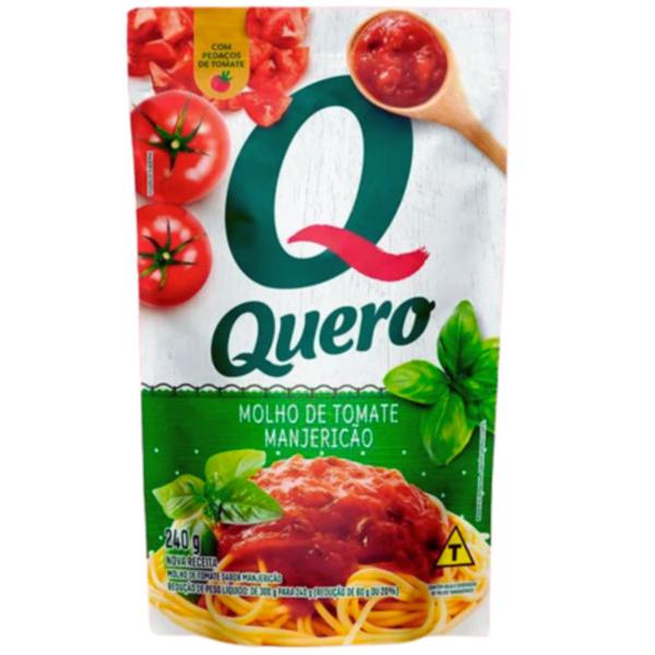 Molho Tomate Quero 240g Manjericao