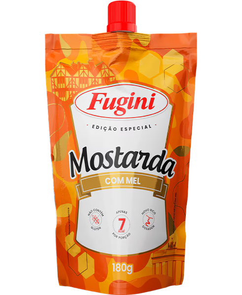 Mostarda Fugini sch 180g Bico Mel