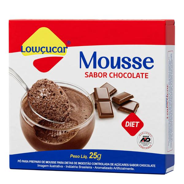 Mousse Lowcucar 25g Chocolate