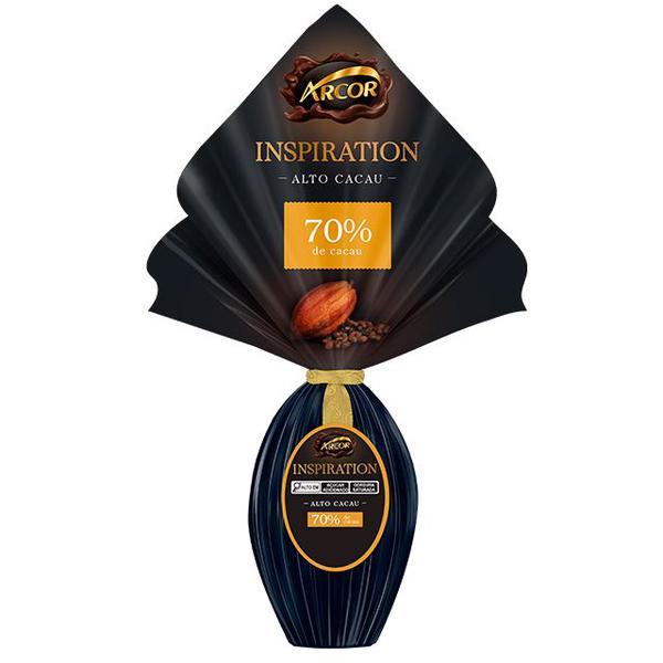 Ovo Pascoa Arcor 190g Amargo 70%